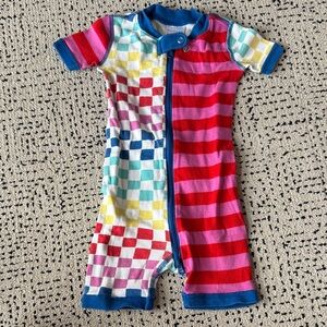 Hanna Andersson Colorful Checkered One Piece